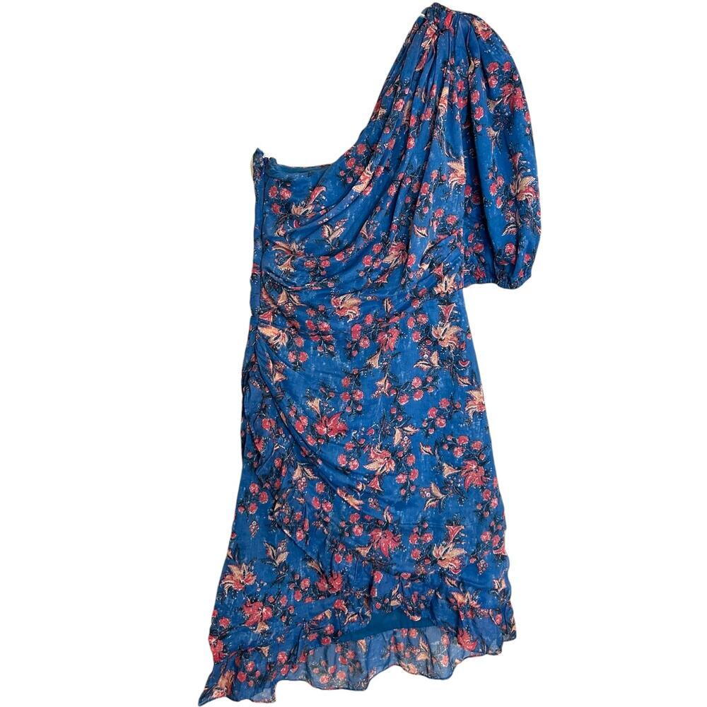 Isabel Marant Etoile, Women's 'Esther' Dress, Mini Ruched, Blue Size 36 FR, 4 US - Picture 2 of 11